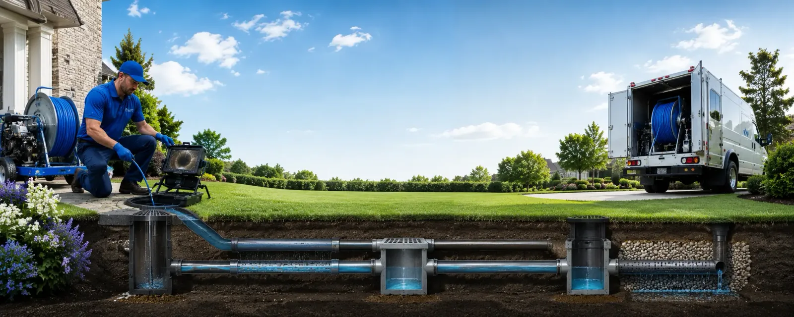 Outdoor drain cleaning information for Old Station, CA